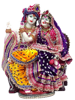 Radha Krishna Png High-quality Image - Figurine (499x406), Png Download