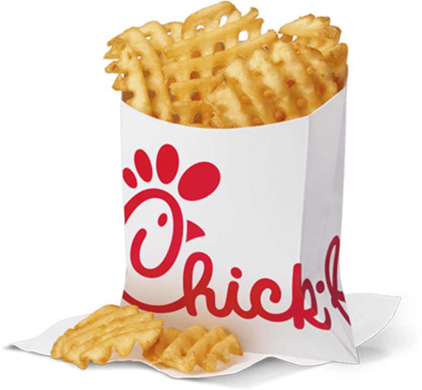 Waffle Potato Fries - Chick Fil A Fries (800x800), Png Download