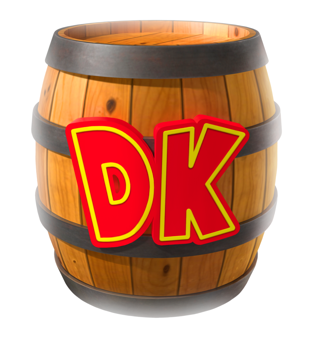 Donkey Kong Country Returns 3d - Donkey Kong Country Returns Barrel (1100x1100), Png Download