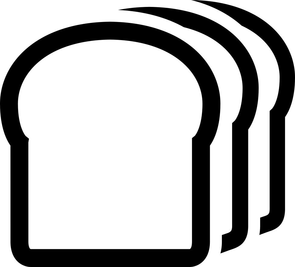 A Slice Of Bread Comments - Slice Of Bread Outline (980x886), Png Download