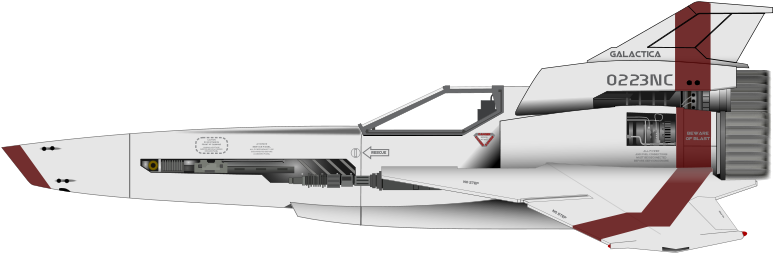 Battlestar Galactica Viper Png (800x618), Png Download