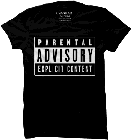 Parental Advisory T-shirt - Cern T Shirt (438x465), Png Download