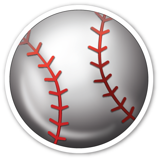 Download Baseball Baseball Emoji Png PNG Image with No Background