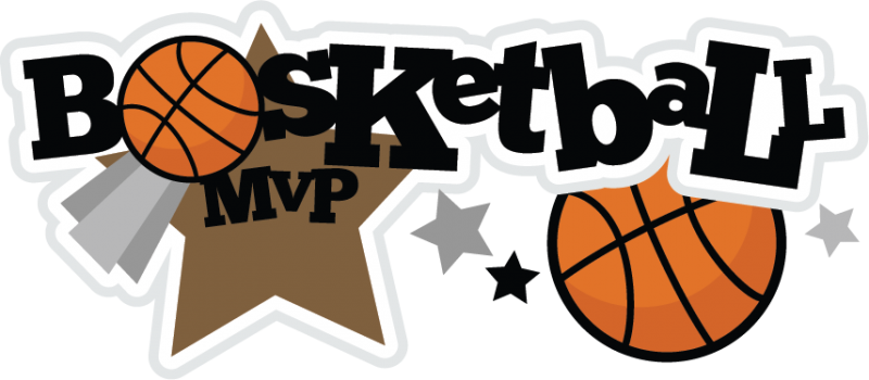 Baketball Mvp Svg Scrapbook Title Basketball Svg File - Basketball Scrapbook (800x350), Png Download