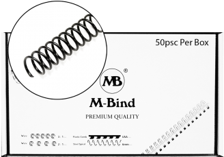M-bind Plastic Spiral Coil - Wire Binding (350x350), Png Download