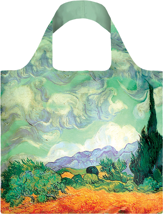 Vincent Van Gogh A Wheat Field With Cypresses - Loqi Collection (570x708), Png Download