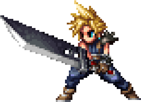 Long Awaited Cloud Strife Arrives To Final Fantasy - Cloud Strife Brave Exvius (600x469), Png Download