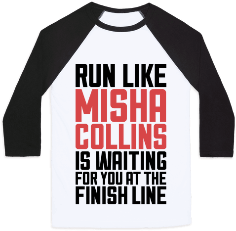 Run Like Misha Collins Is Waiting For You At The Finish - I M Not Single I Have A Cat (484x484), Png Download