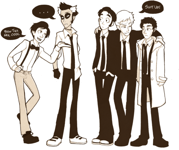 Via Ghostey - Suit Up (600x554), Png Download