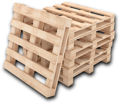 Recycled & Custom Wooden Pallets - Palette Tuile Imerys (469x408), Png Download