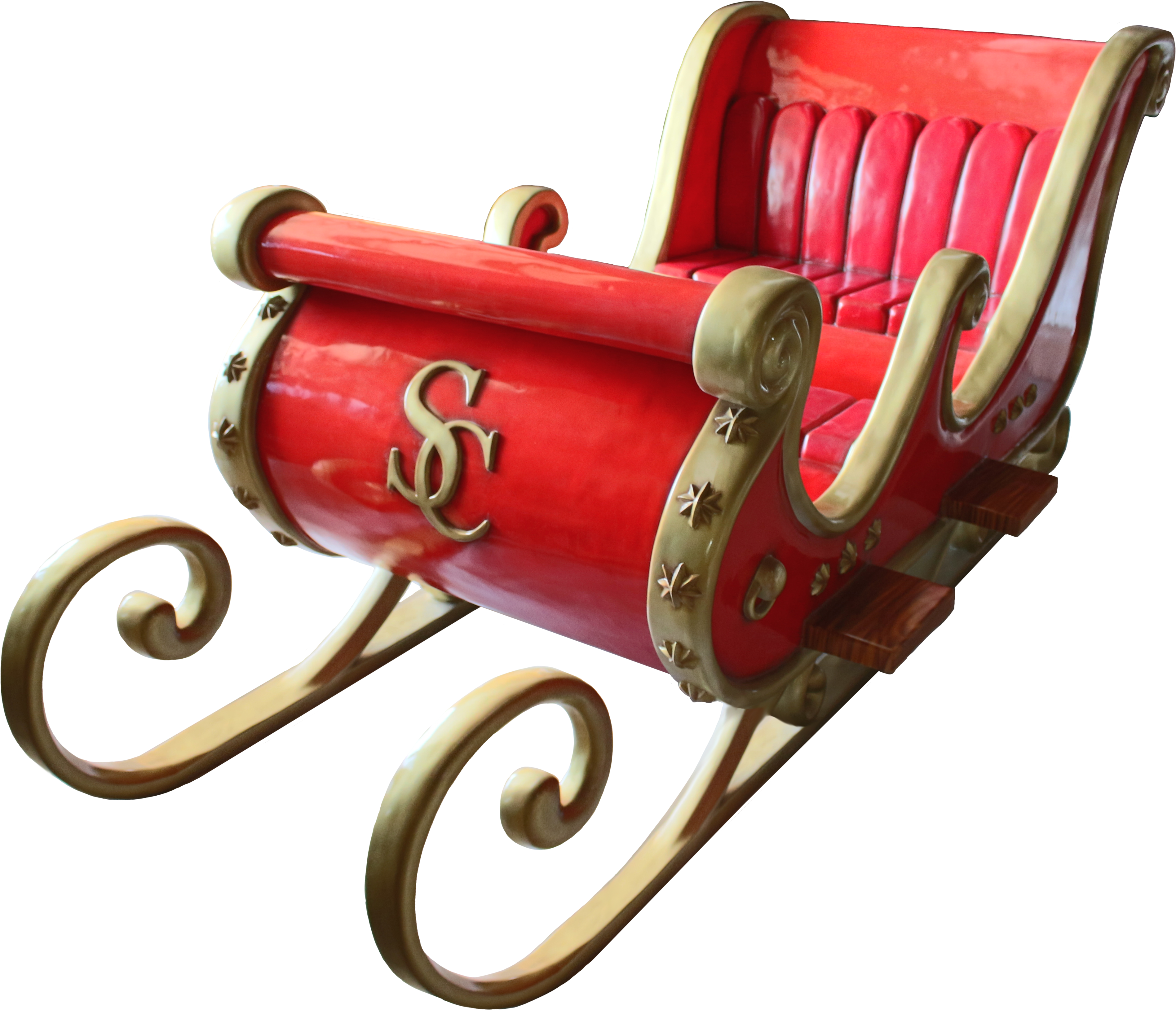 Santa Sleigh - Real Santa Sleigh (5184x3456), Png Download