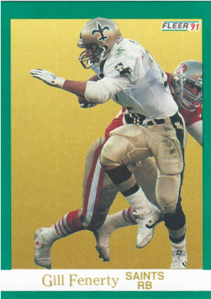 Gil Fenerty New Orleans Saints 1991 Fleer Card - Mervyn Fernandez Autographed Football Card Oakl Raiders (750x420), Png Download