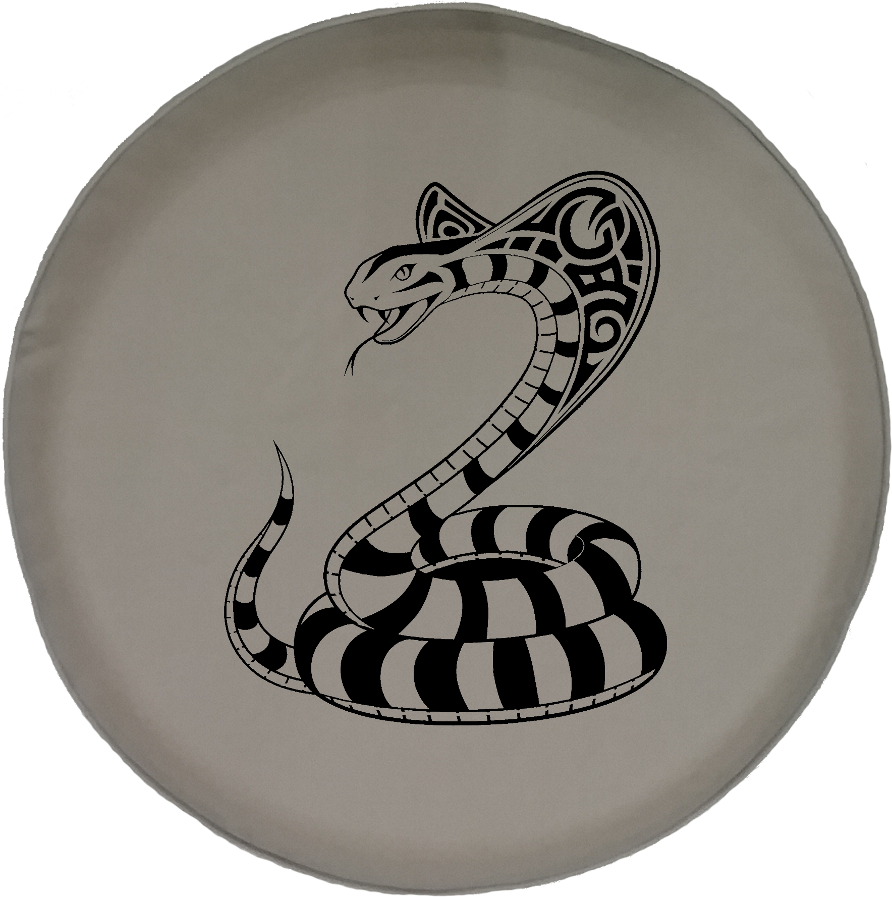 King Cobra Snake Attack Offroad Jeep Rv Camper Spare - Tribal Tatto (1768x1777), Png Download