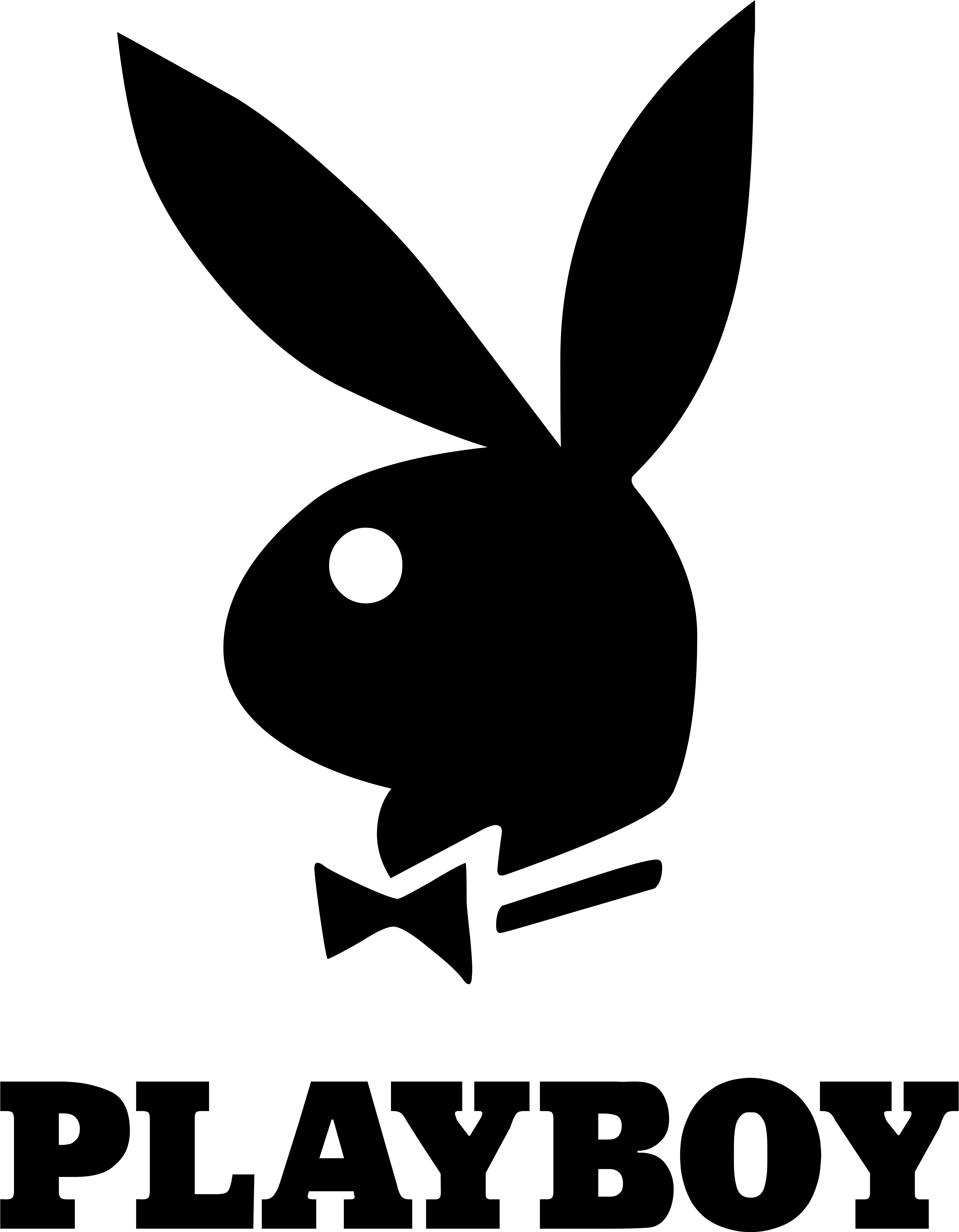 Playboy Logo, Logotype - Playboy Logo (5650x7191), Png Download