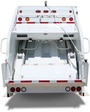 Rear View Of A New Way King Cobra Rear Loader - Hinge (700x465), Png Download