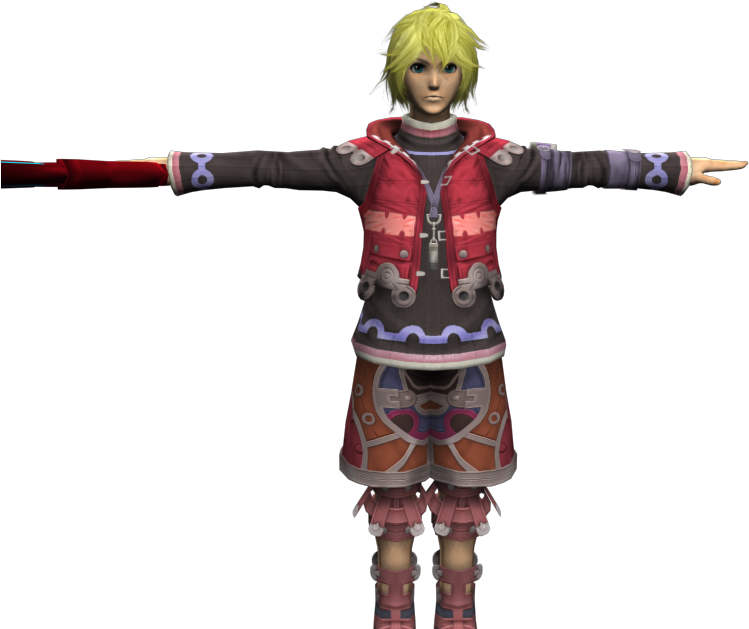 Download Zip Archive - Shulk Smash 4 Model (750x650), Png Download