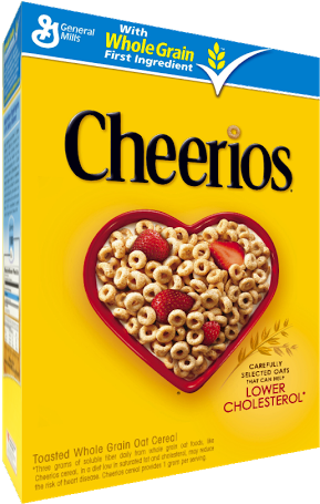 Transparent Cereal Cheerios Clip Art Stock - General Mills Cheerios Cereal - 12 Oz. (298x463), Png Download