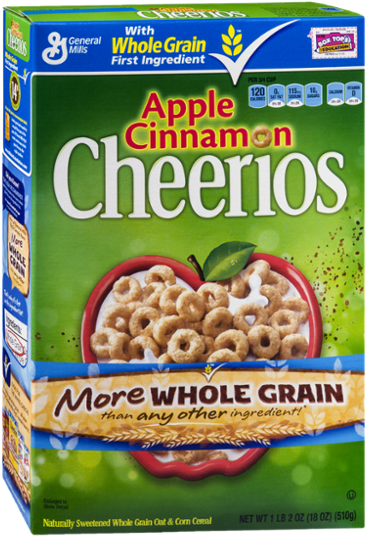 General Mills Apple Cinnamon Cheerios Cereal - Apple Cinnamon Cheerios Cereal 12.9 Oz (pack (600x600), Png Download