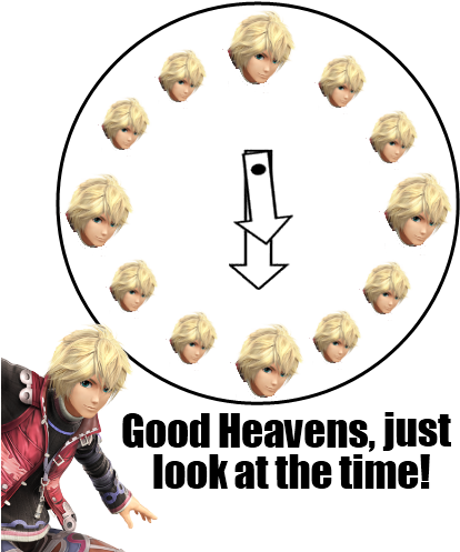 Mfw Shulk Main - Now It's Shulk Time (500x500), Png Download