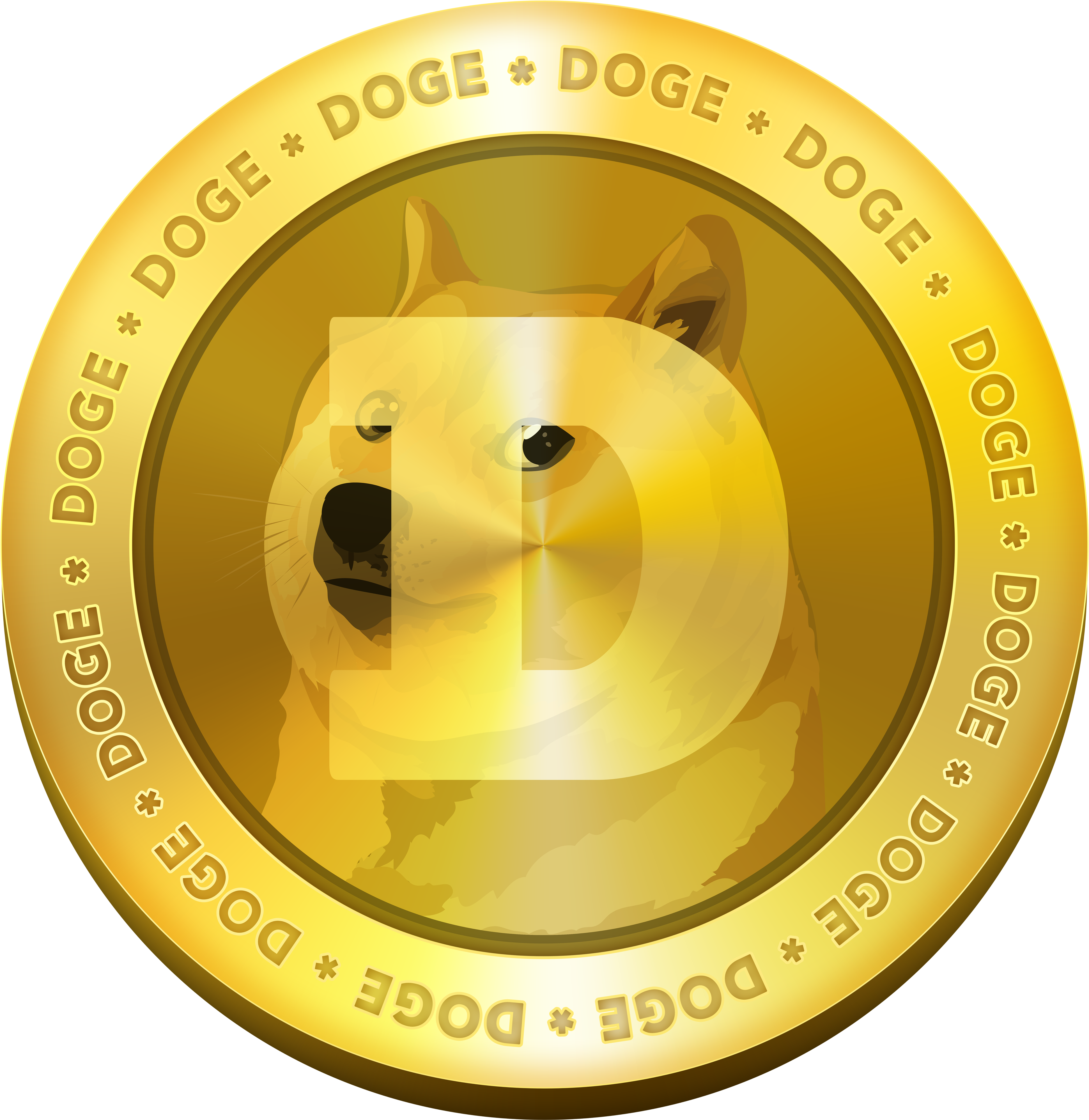 Gold Dogecoin - Dogecoin: The Ultimate Beginner's Guide For Understanding (5000x5000), Png Download