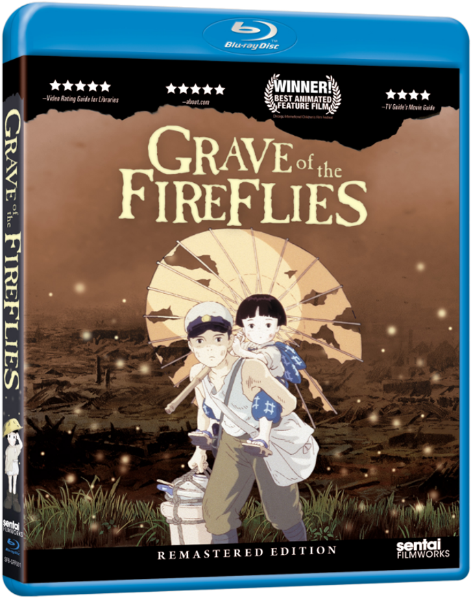 Grave Of The Fireflies Blu Ray (1012x1080), Png Download