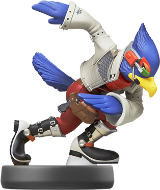 Falco - Star Fox Amiibo (500x537), Png Download