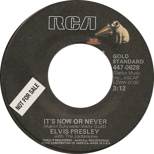 Elvis Gs 0628 New Nfs - Presley, Elvis - A Mess Of Blues - It's Now Or Never (500x501), Png Download