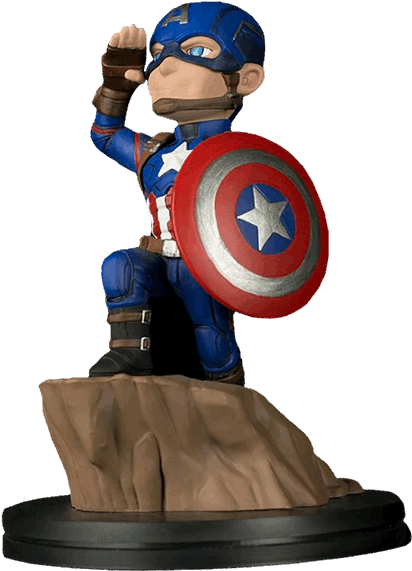 Civil War - Captain America 3: Civil War - Captain America Q-fig (600x600), Png Download