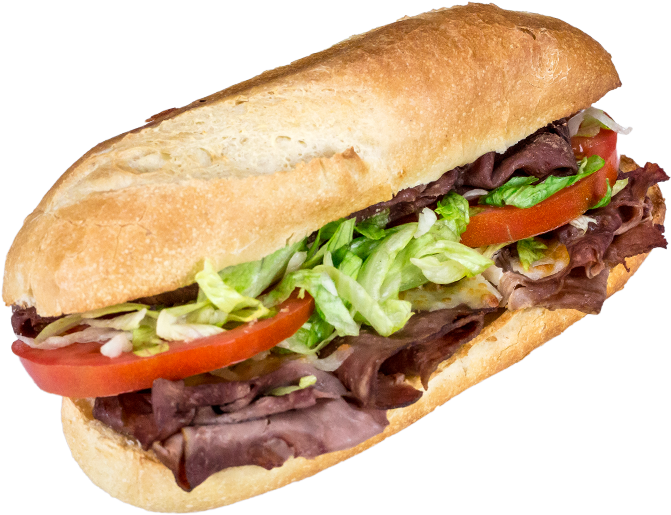 Roast Beef Roast Beef, Cheese Blend, Lettuce, Tomato, - Steak Sandwich With Lettuce And Tomato (700x514), Png Download