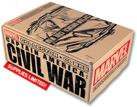 Funko Marvel Collector Corp April Box Captain America - Marvel Box (463x362), Png Download