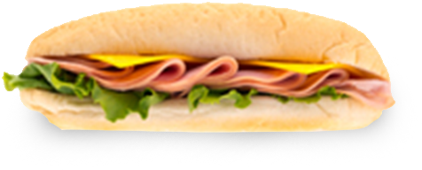 Ham & Cheddar Sub - Fast Food (600x400), Png Download