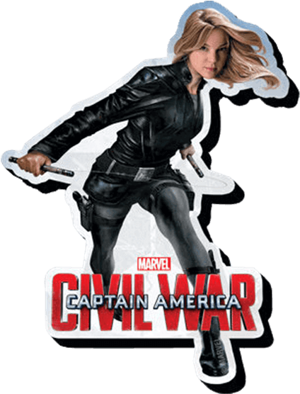 Marvel Civil War Agent 13 Magnet - Captain America Civil War Magnets (555x555), Png Download