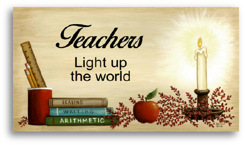 1 Flickering Led Light - Firefly Teachers Light Up The World Led Lighted Canvas (500x500), Png Download