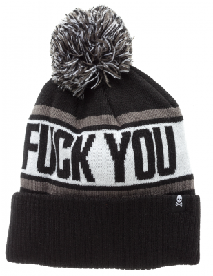 Sourpuss F*ck You Hat Black - Lue Svart/grå (400x400), Png Download