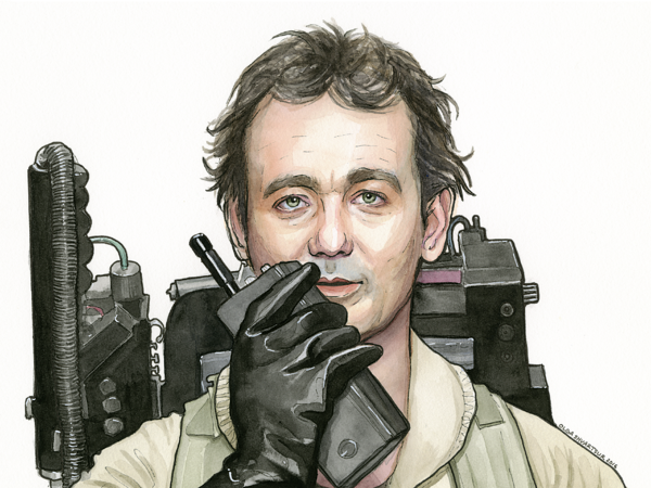 Click And Drag To Re-position The Image, If Desired - Original Bill Murray Ghostbusters (600x450), Png Download