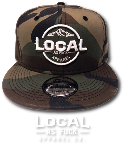 Local As Fuck Camo Snap Back - Baseball Cap (500x500), Png Download