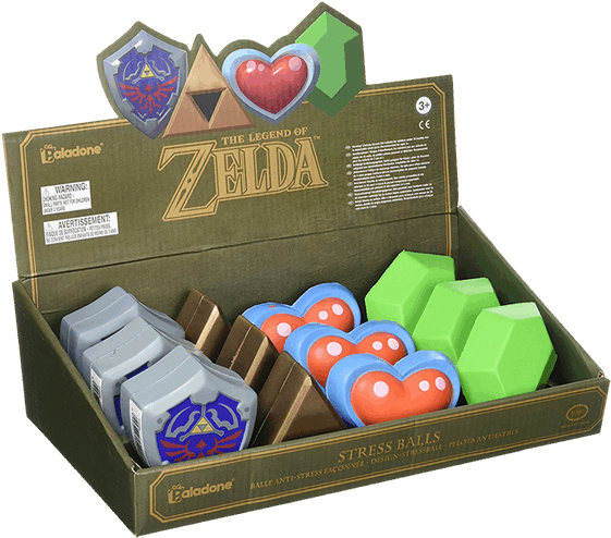 Legend Of Zelda 3d Stress Balls (assorted) - The Legend Of Zelda (600x600), Png Download