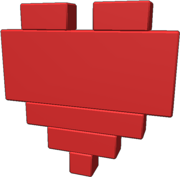 An 8 Bit Zelda Heart From First Game Note Do Not Stare - Bomb 8 Bit (768x768), Png Download