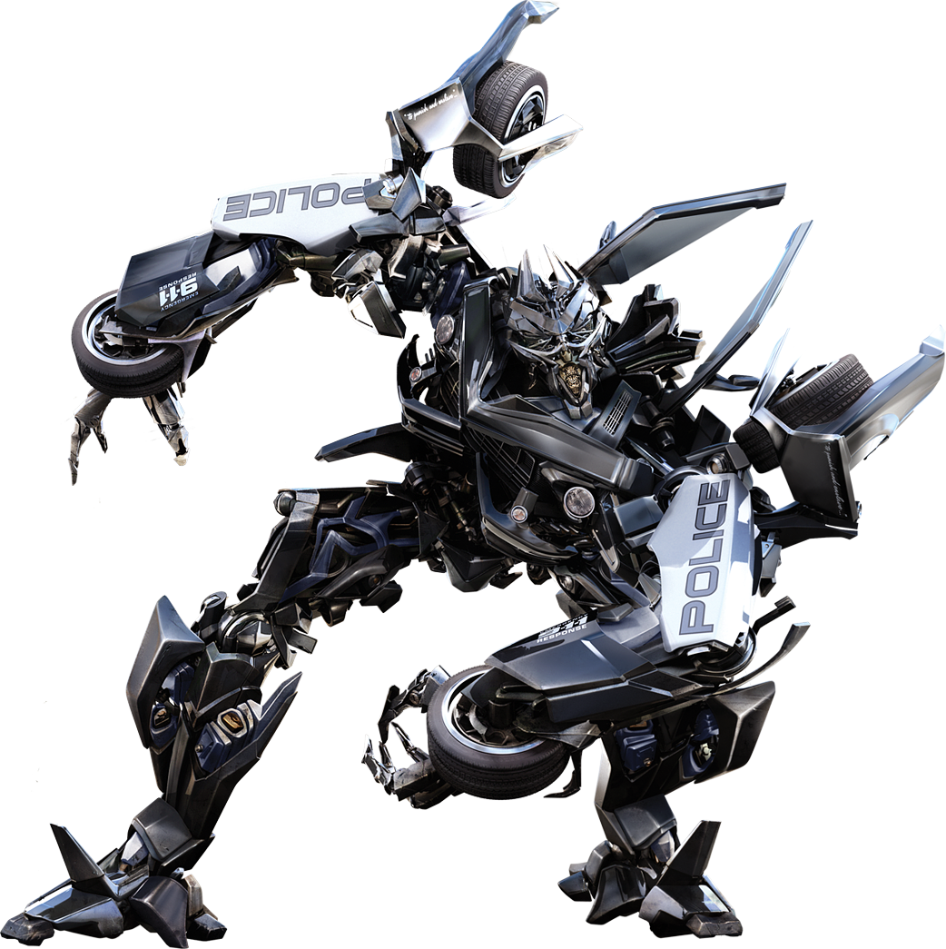 Transformers Png Image - Barricade Transformers (1042x1045), Png Download