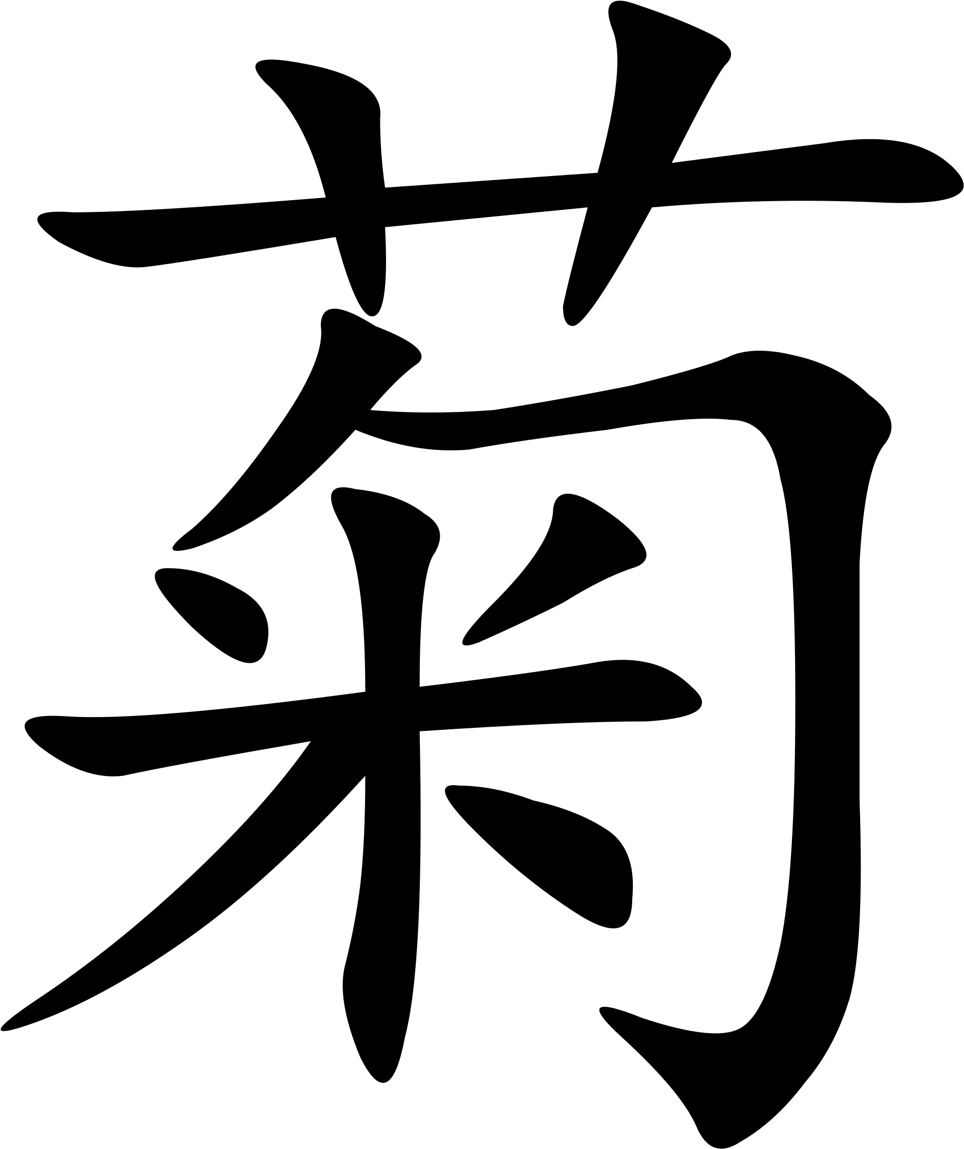 Open - Japanese Symbol For Vegetable (2000x2364), Png Download