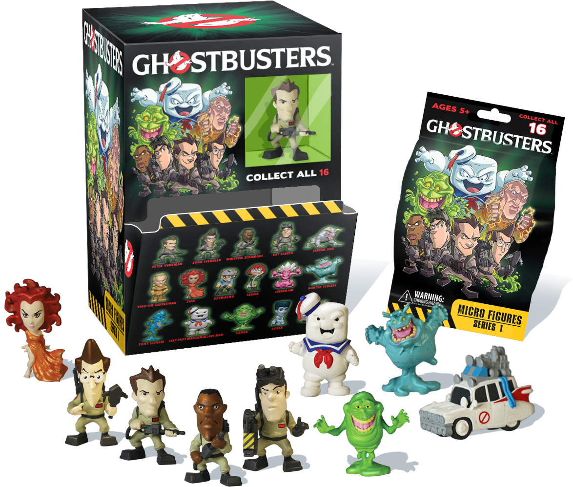 Ghostbusters Micro Figure Blind Bag Assortment - Ghostbusters Blind Bagged Micro Figure (1316x1143), Png Download