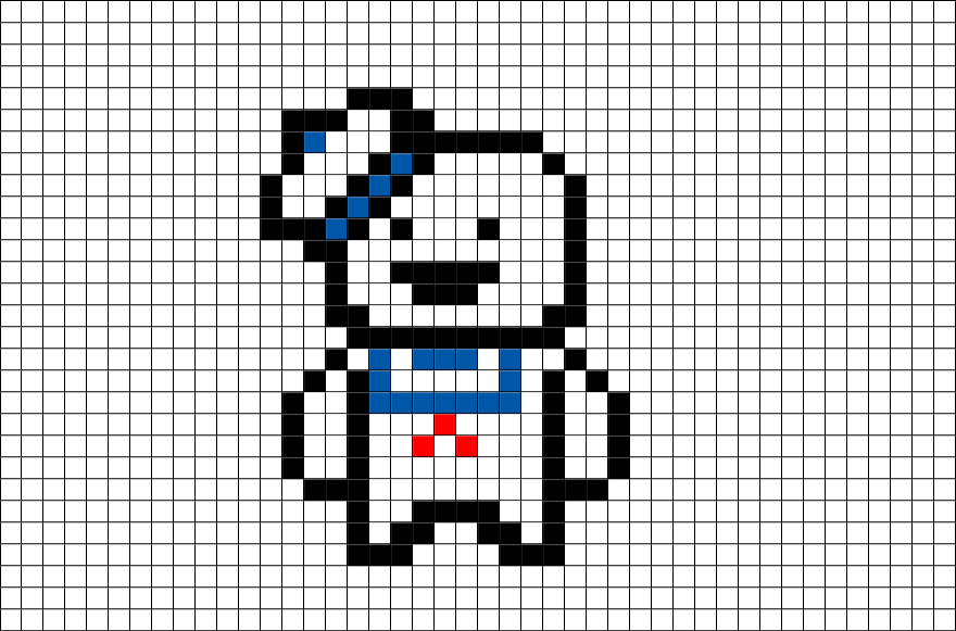 Stay Puft Marshmallow Man Pixel Art (880x581), Png Download