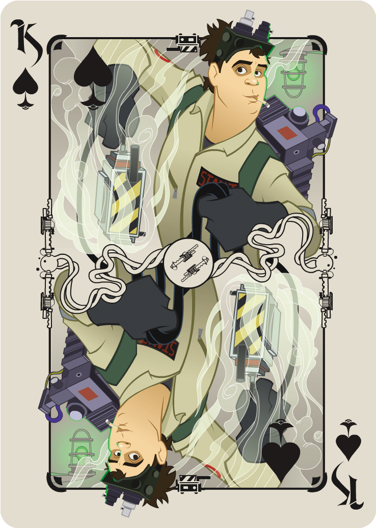 Ghostbusters Playing Cards - Albino Dragon Ghostbusters Card Game (1041x1341), Png Download