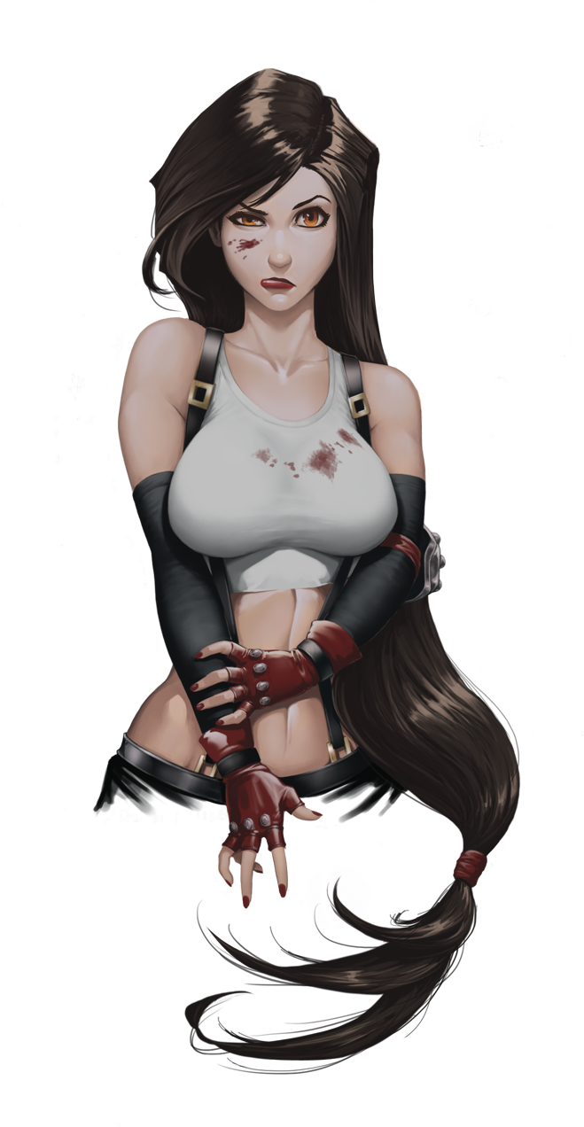 Tifa By Artofgunn - Deviantart Final Fantasy Tifa (668x1275), Png Download