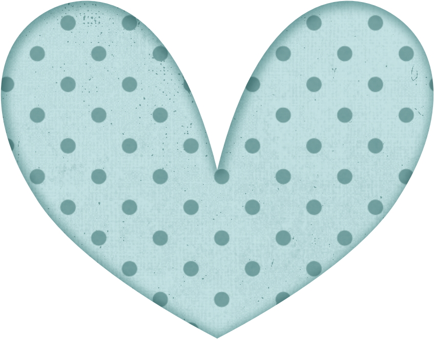 Blue Heart - Yellow - - Blue Heart Polka Dot Transparent (900x900), Png Download