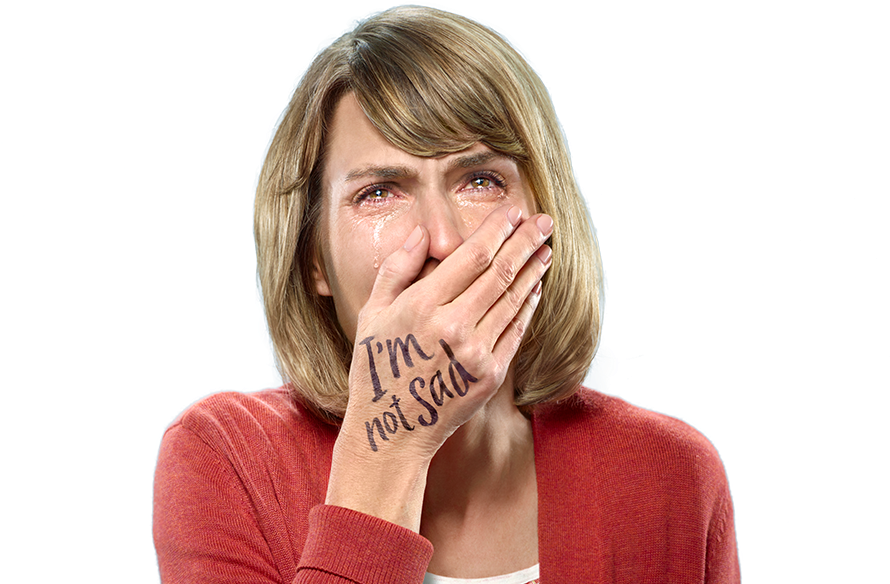 Crying Female Patient With Pseudobulbar Affect - Pseudobulbar Affect (900x650), Png Download