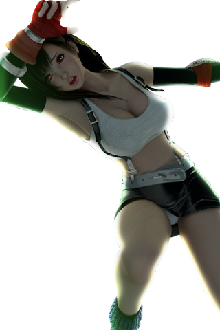 Jet's Vwallpaper Collection Ff7 Tifa Trapiniphone - Tifa Lockhart (320x480), Png Download