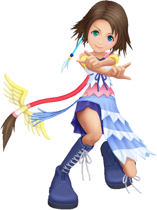Tifa Kh2 <image Lost> Yuffie Kh2 <image Lost> - Tidus And Yuna Kingdom Hearts (519x694), Png Download