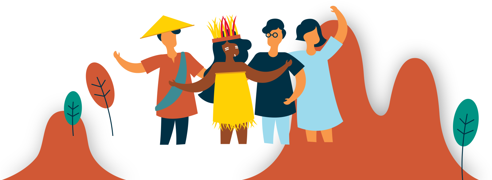 Mempromosikan Masyarakat Terbuka - Illustration (1600x821), Png Download