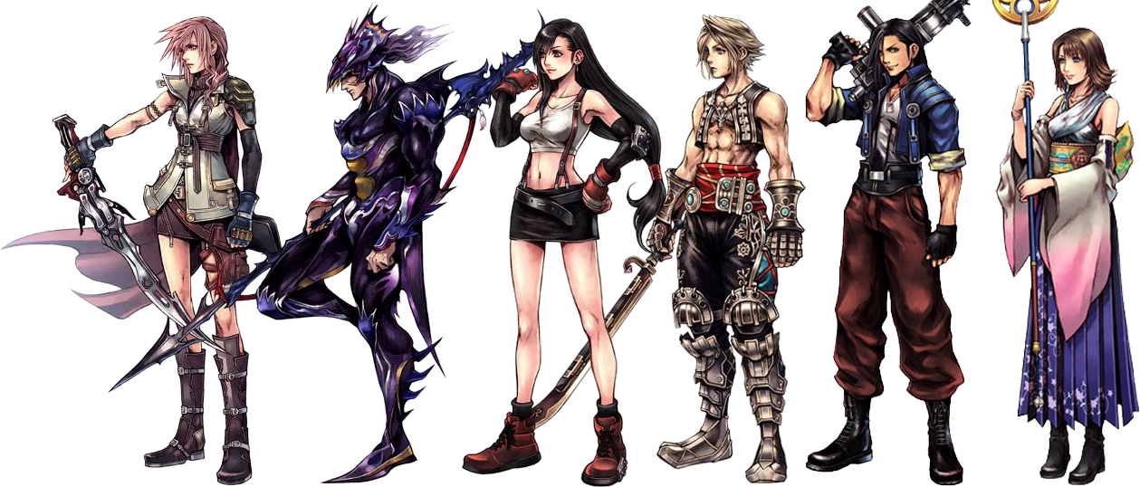 Art - Final Fantasy Character Design (1259x538), Png Download